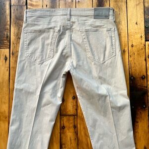 AG Adriano Goldschmied Men’s 36x34 (Fits 36x30) Tellis Khaki Pants Jeans Flaw
